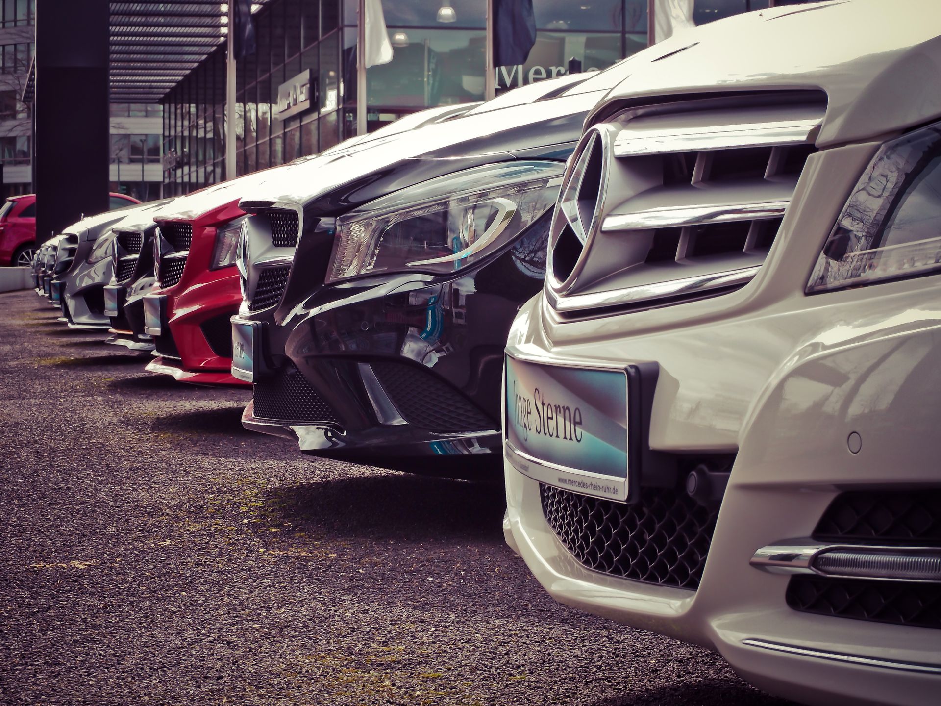Dealer stock lined up and ready for the network